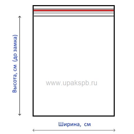 Размеры у зип-пакетов