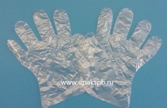 Перчатки полиэтиленовые одноразовые 100шт